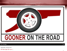 Tablet Screenshot of goonerontheroad.com